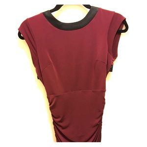 Burgundy mini dress